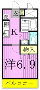 メルヴェール【1階】の間取り