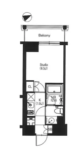 エスティメゾン中野【4階】の間取り