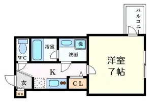 ミュプレ北浜EAST【8階】の間取り