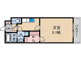 レジデンシア竹橋【1階】の間取り