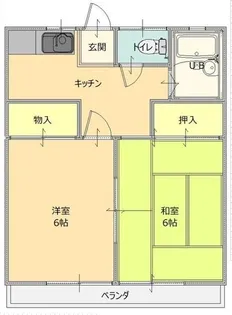 グリーン赤坂【2階】の間取り