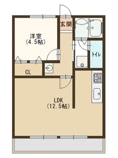 シティハイムジュエリーA【2階】の間取り