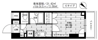 ステージファーストお茶の水女子大前【3階】の間取り