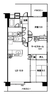 シュティーレ マツバラ【4階】の間取り
