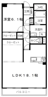 ビューイーストヒルズ【2階】の間取り