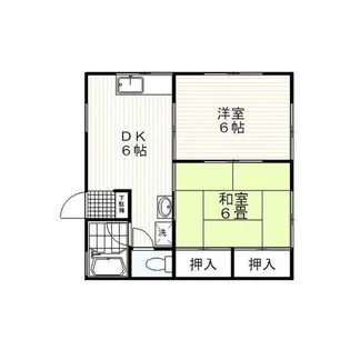 コーポ大木II【1階】の間取り