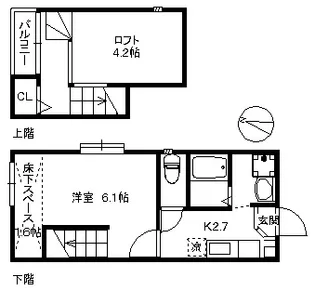 CAMELOT HAKATA canalside 318【2階】の間取り