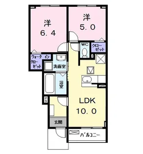 ロークァット I【1階】の間取り