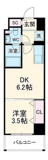 ドゥーエ二子新地【2階】の間取り