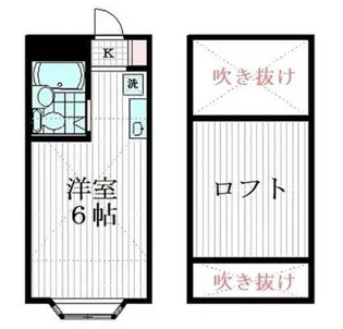 緑町スターハイツ【1階】の間取り