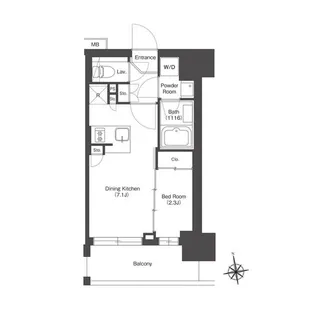 HF八広レジデンス【2階】の間取り