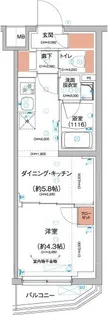 ハーモニーレジデンス羽田天空橋【3階】の間取り