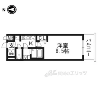 プレサンスTHEKYOTO流雅【6階】の間取り