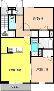 カメリアII【1階】の間取り