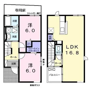 GREEN HILL A【1階】の間取り
