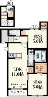 ルイスブランシュ【2階】の間取り