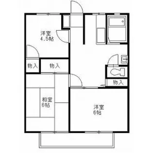 菊地ハイツA【2階】の間取り
