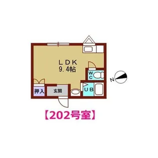 フラワーハイツ18【2階】の間取り