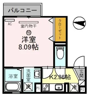 アースフィールド大津【1階】の間取り