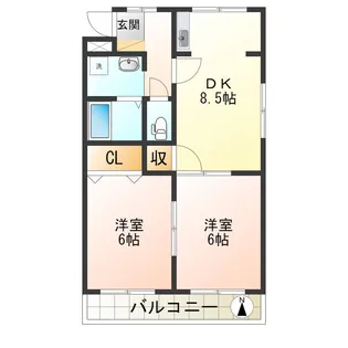 ドリームシティ【2階】の間取り