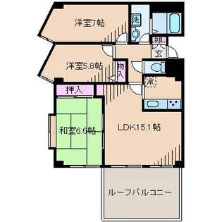 クレア日吉【2階】の間取り