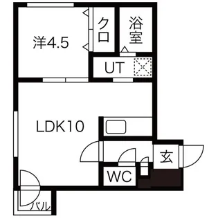 ルーク南4条【4階】の間取り