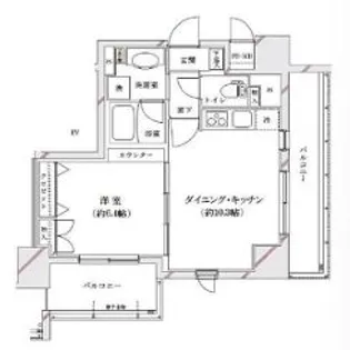 ライジングプレイス浅草弐番館【2階】の間取り