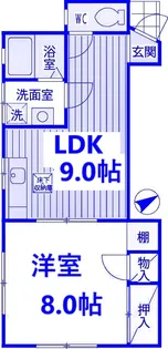 椎名ハイツ【1階】の間取り