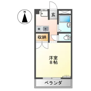 ユースハイム清水【1階】の間取り