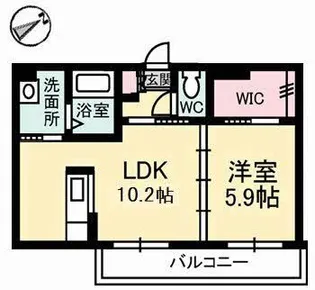 シャーメゾンZen【2階】の間取り