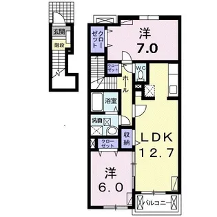 ラフィーネ【2階】の間取り