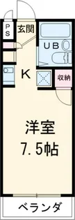 ラ・パイクス6112【4階】の間取り