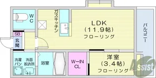 Est Luce【4階】の間取り