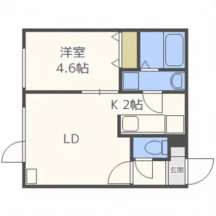 パームヒル南郷III【1階】の間取り