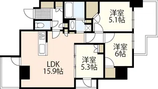 TK-7BLD.【3階】の間取り