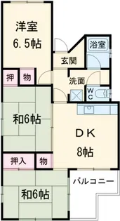 丸田ハイツ【4階】の間取り