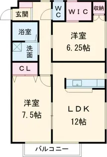 ラフォーレさやか【1階】の間取り