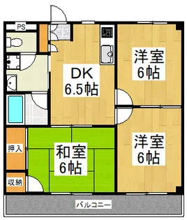 メゾンアンパー【3階】の間取り