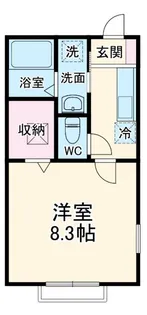 メゾンクレール【1階】の間取り