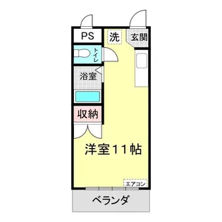 グリーンアベニュー土原 No.1【4階】の間取り