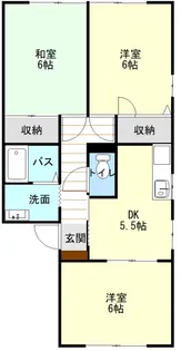 メゾンドペルセウス【1階】の間取り