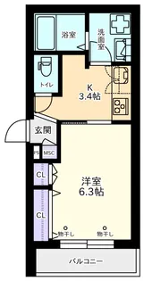 ラルゴ笹塚【1階】の間取り