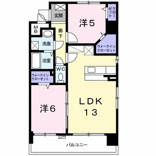 スカイシャトレ空港南【9階】の間取り