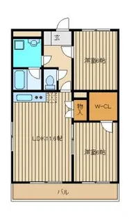 ベルメゾン南大泉【3階】の間取り