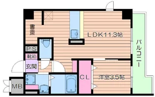 ラウレア【4階】の間取り