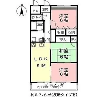 サンアルファ2002【1階】の間取り