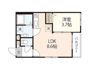 アベックスハイム吉見園【1階】の間取り