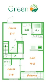 ロカイユ・東栖【2階】の間取り