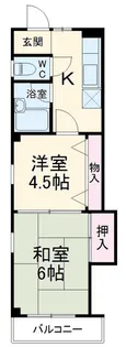 シャンポールK【2階】の間取り
