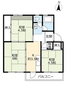 UR知立【4階】の間取り